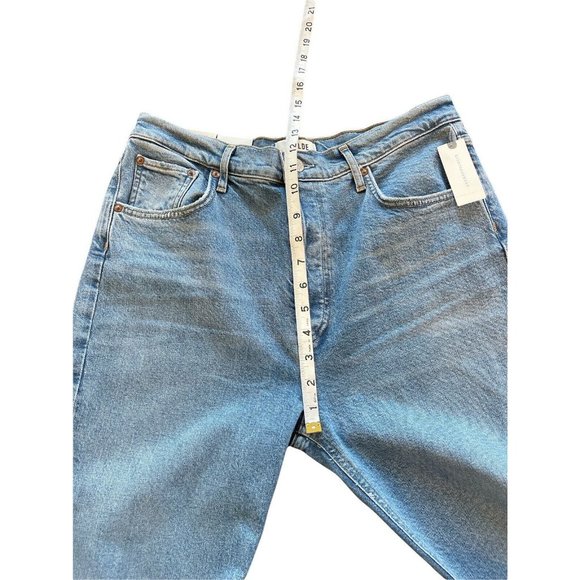 Agolde Riley High Rise Straight Crop Jeans Whiplash NWT - Picture 9 of 10